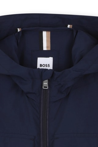 Windjack met Capuchon - Marineblauw - Boss