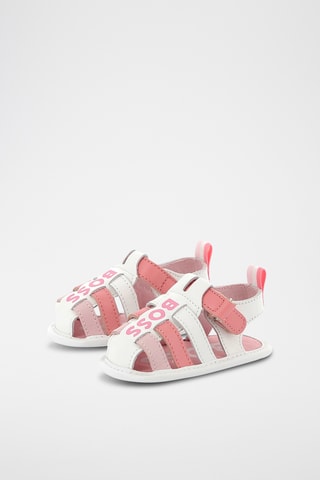 Lamsleren Sandalen - Wit en Roze - Boss