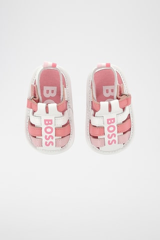 Lamsleren Sandalen - Wit en Roze - Boss