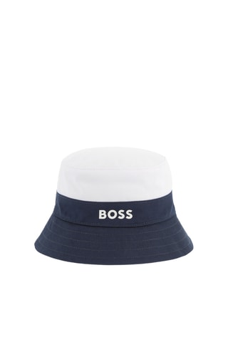 Dubbelzijdig Bobhoedje - Nachtblauw - Boss