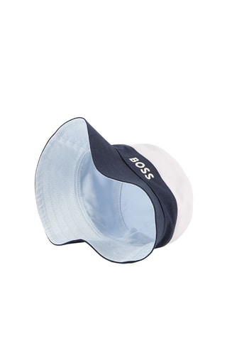 Dubbelzijdig Bobhoedje - Nachtblauw - Boss