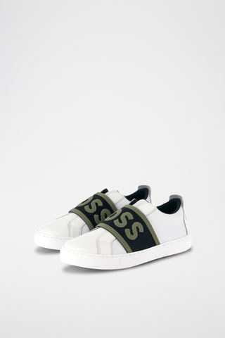 Leren Slip-ons - Wit - Boss