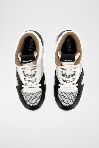 Hoge Leren Sneakers - Wit - Boss