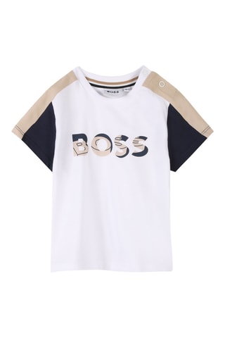 T-shirt en Short - Wit - Boss