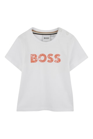 T-shirt en Bermuda - Wit en Camel - Boss