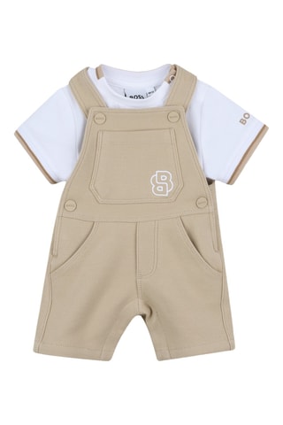 T-shirt en Tuinbroek - Beige en Wit - Boss