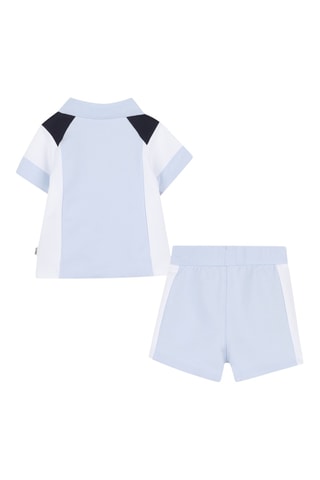Biologisch Katoenen Polo en Short - Hemelsblauw en Marineblauw- Boss