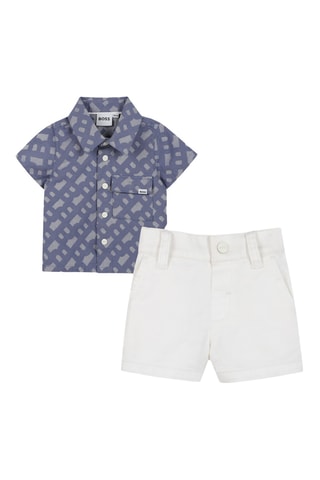 Overhemd en Short - Indigoblauw - Boss