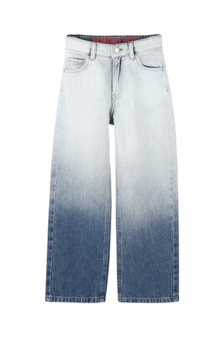 Jeans Dip and Dye - Wit en Kobaltblauw - Hugo
