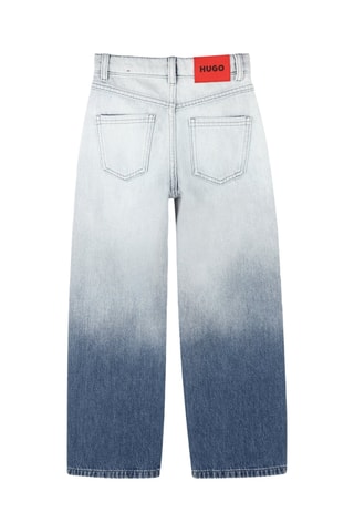 Jeans Dip and Dye - Wit en Kobaltblauw - Hugo