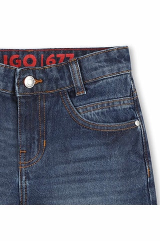 Spijkershort - Blauw - Hugo