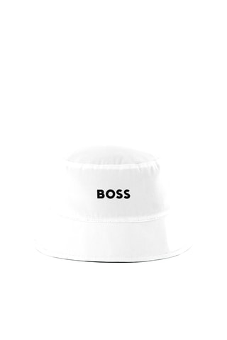 Dubbelzijdig Bobhoedje - Wit - Boss