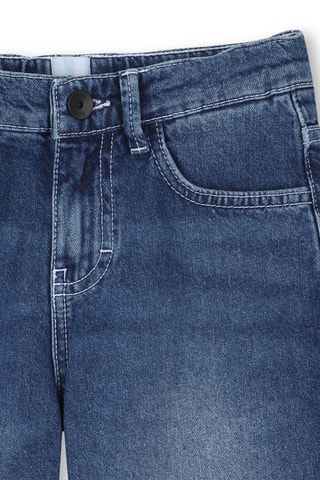 Spijkershort - Petrolblauw - Boss