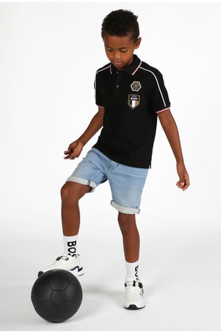 Spijkershort - Hemelsblauw - Boss