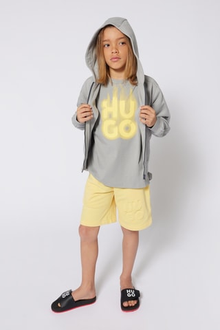 Sweater met Capuchon - Lichtgrijs - Hugo