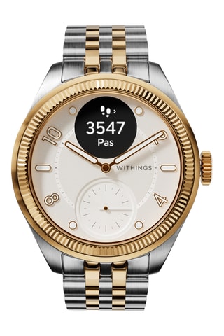 Montre connectée en acier - Argenté et doré