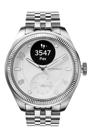 Montre connectée en acier - Argenté