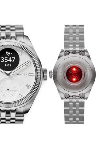 Montre connectée en acier - Argenté