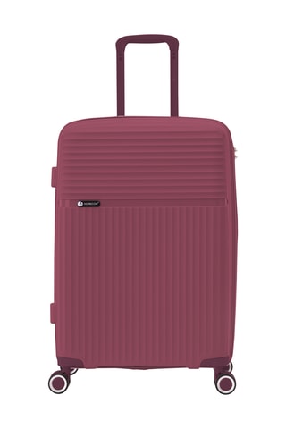 Conjunto de 3 malas de viagem Twinny (S/M/L) - 55/65/75 cm - Vermelho