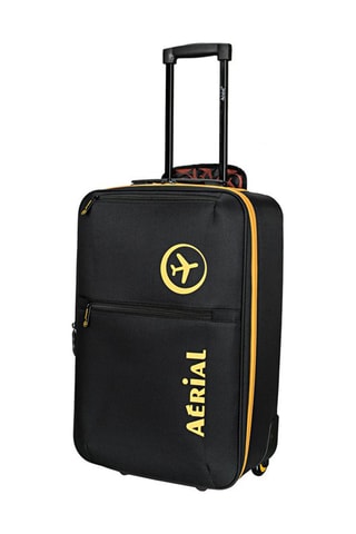 Mala de cabine Trolley Preto e amarelo - Preto