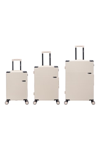 Conjunto de 3 malas de viagem Stage (S/M/L) - 55/65/75 cm - Bege