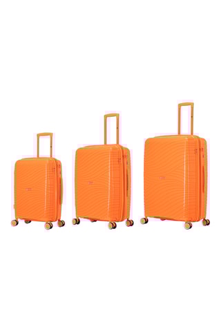 Conjunto de 3 malas de viagem Peppy (S/M/L) - 55/65/75 cm - Laranja
