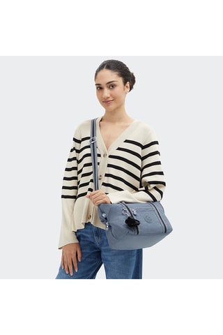 Mochila Art Mini - Azul-cinza