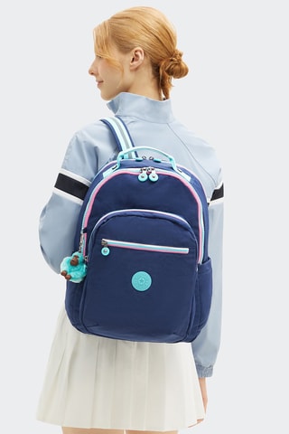 Mochila Seoul - Azul-marinho e rosa 