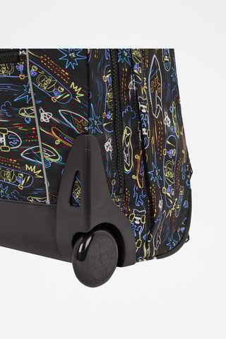 Sac à dos à roulettes Giorno - Noir et bleu