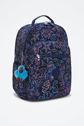 Mochila Seoul College - Azul-marinho e rosa-maquilhagem
