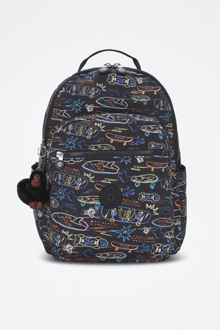 Mochila Seoul College - Preto e azul