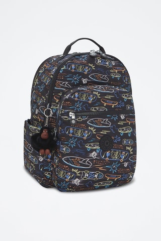 Mochila Seoul College - Preto e azul