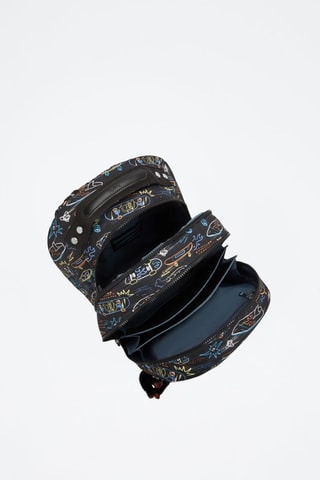 Mochila Class Room - Preto e azul