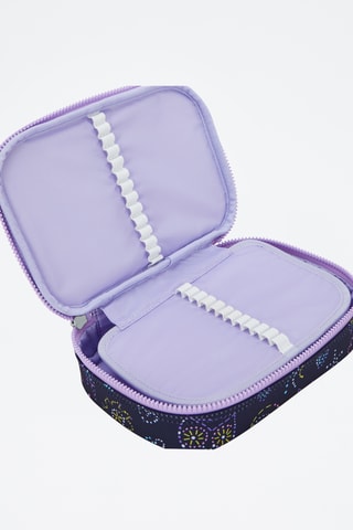 Estojo - Azul-escuro e malva