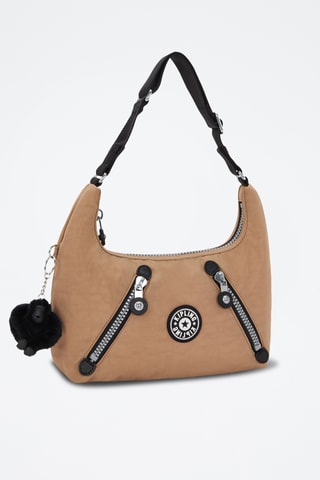 Mala de ombro Nikki - Castanho-claro