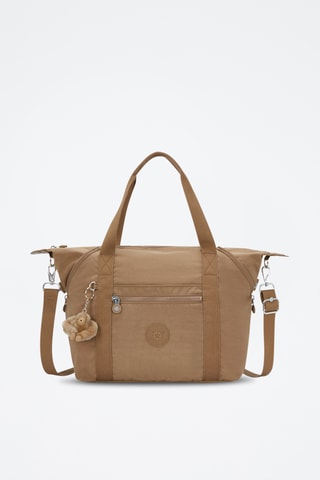 Mala de ombro Art - Bege-escuro