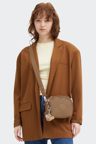 Mala a tiracolo Cahir - Castanho-claro