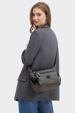 Mala a tiracolo Gabbie - Cinzento-escuro e preto