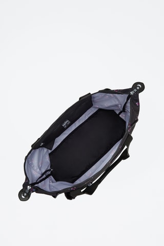 Mala shopper Art M - Preto e bordô