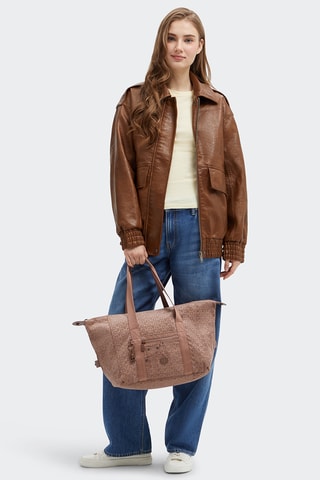 Mala shopper Casual Art - Castanho