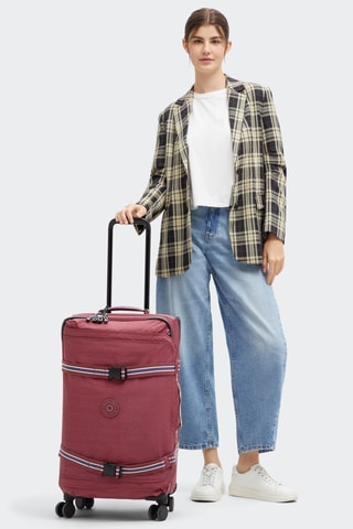 Mala média Spontaneous M - Bordô e preto - 66 cm