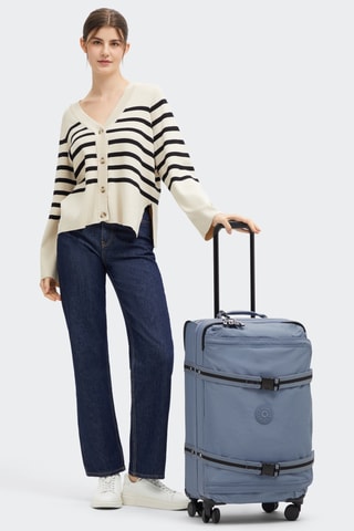 Mala média Spontaneous M - Azul-cobalto e preto - 66 cm