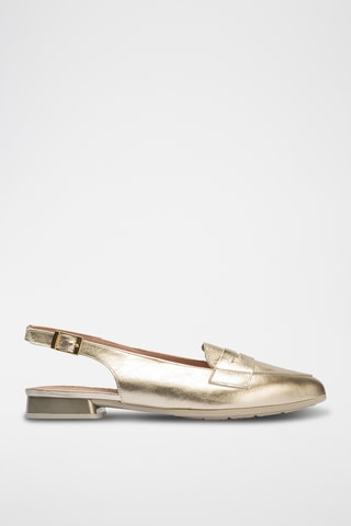 Ballerine in pelle - Dorato