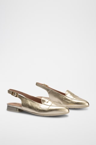 Ballerine in pelle - Dorato