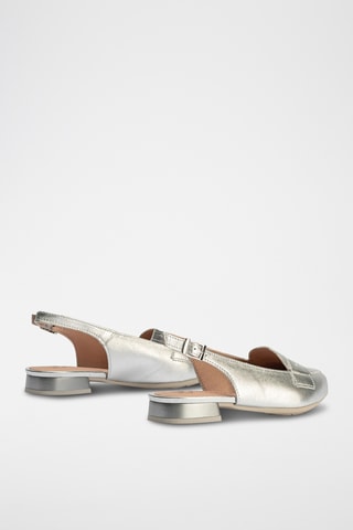 Ballerine in pelle - Argentato