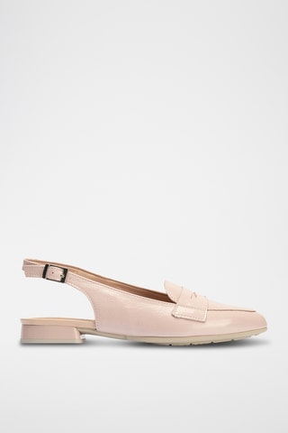 Ballerine in pelle verniciata - Nude