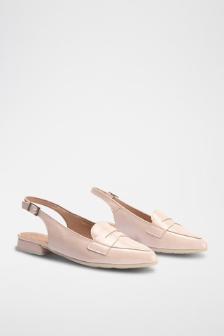 Ballerine in pelle verniciata - Nude