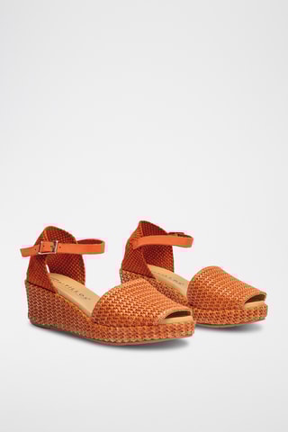 Sandali con zeppa - Arancione