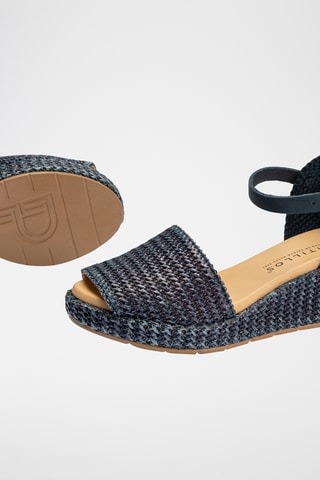 Sandales compensées - Bleu marine