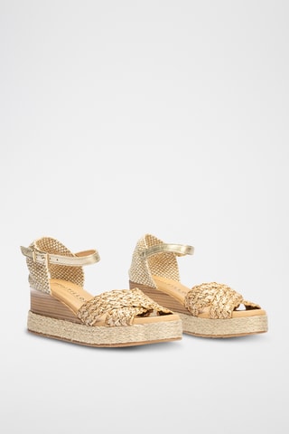 Sandales compensées - Beige